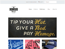 Tablet Screenshot of honourbrand.com